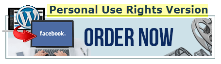 WordPress to Facebook Page order button image personal use rights